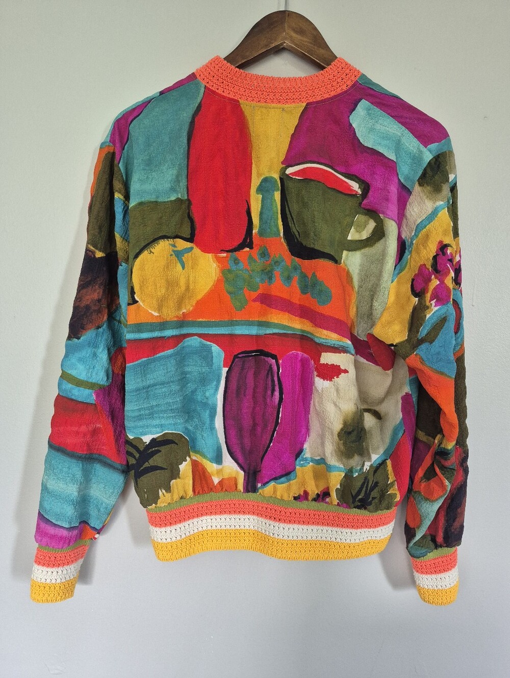 Aldo - Martins CapJuluca Artistic Colorful Lightweight Full Zip Jacket Medium - Picture 6 of 11